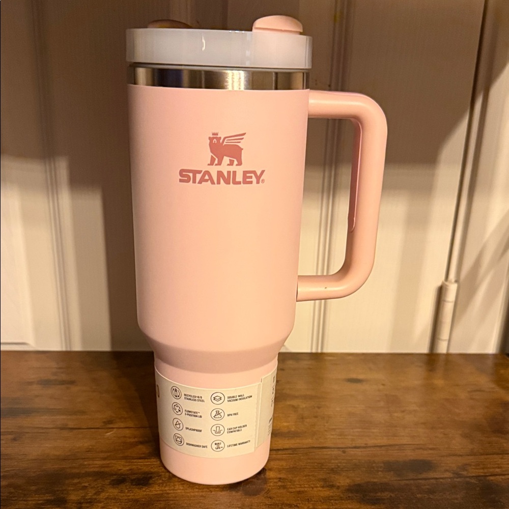 Stanley 40oz With Straw Soft Pink Insulated Mug